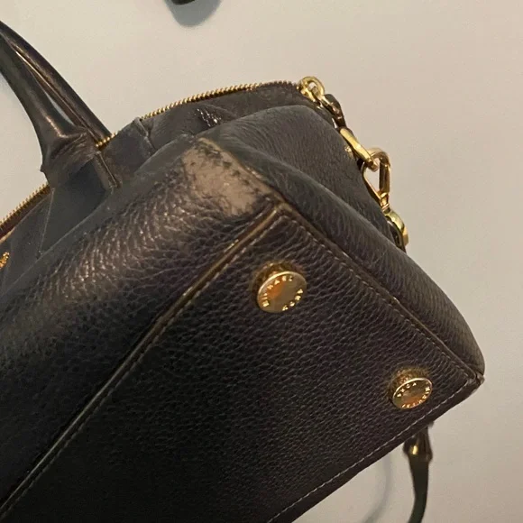 Michael Kors Pebbled navy Satchel - Picture 8 of 14